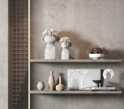 侘寂饰品摆件3D模型下载